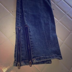 Banana Republic ankle zip jeans